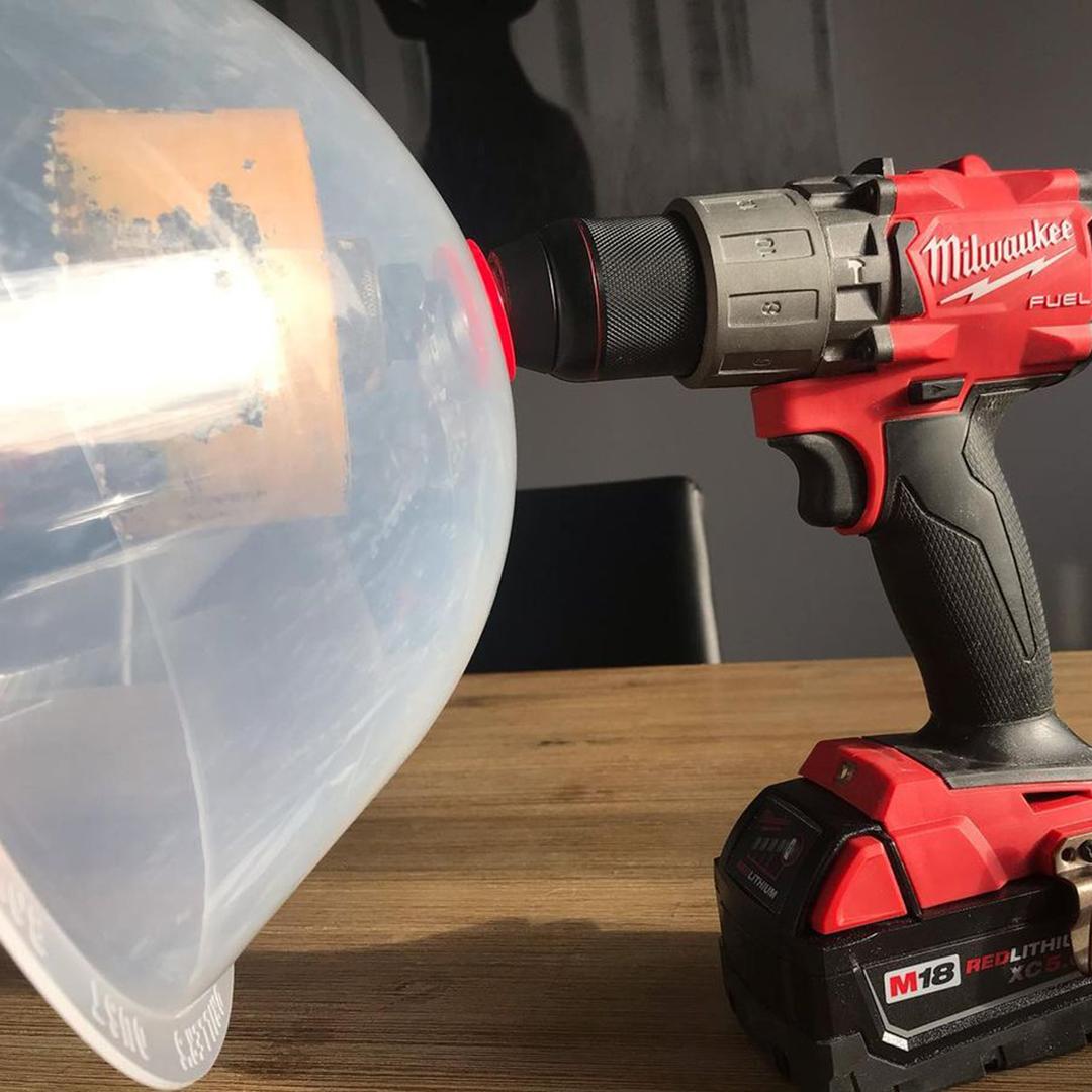 Driller's Dust Bowl Hole Saw Dust Bowl RackATiers